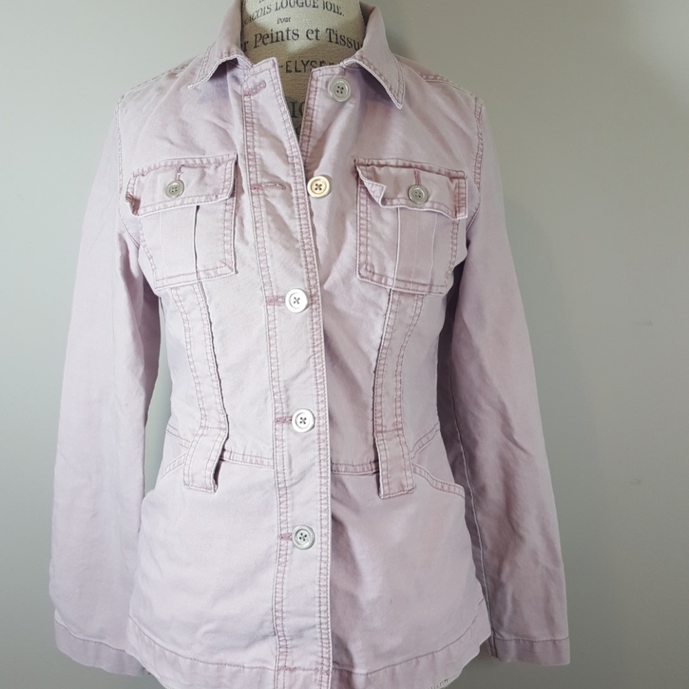 ❤4 for 20❤ French Cuff jean jacket size small